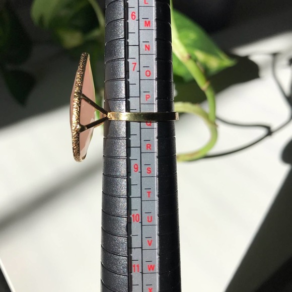 Jacmel Mauritius 925 Gold Tone Sterling Silver Semi Precious Faceted Size 8 - Picture 13 of 15